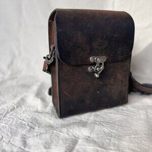 Like New! River Ridge Leather Cartridge Box Style Shoulder Bag